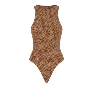 Fendi X Skims High neck bodysuit in the color California